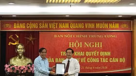 Ông Nguyễn Thái Học được bổ nhiệm làm Phó Ban Nội chính TƯ