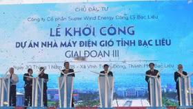 Hơn 8.900 tỷ đồng xây dựng Nhà máy điện gió Bạc Liêu giai đoạn III