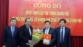 Phó Bí thư Tỉnh ủy Quảng Ngãi nhận chức Phó Tổng Thanh tra Chính phủ