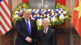 Tổng Bí thư, Chủ tịch nước Nguyễn Phú Trọng tiếp Tổng thống Donald Trump