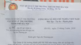 Vụ nước rửa tay Kazoku của Cty CP xà Phòng Hà Nội: QLTT Hà Nội ra quyết định xử phạt