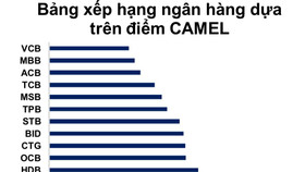 Bảng xếp hạng 27 ngân hàng Việt theo mô hình Camel