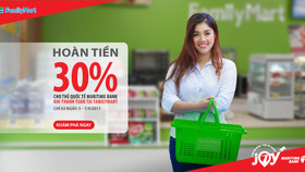 Hoàn tiền 30% tại FamilyMart cho chủ thẻ quốc tế Maritime Bank