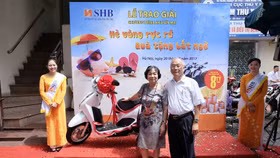 SHB trao tặng 51 xe Honda Lead cho các khách hàng