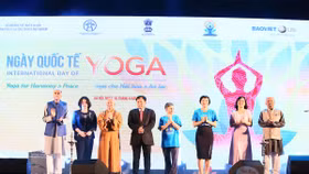 8.000 người đồng diễn trong Ngày hội quốc tế Yoga tại Việt Nam