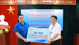 TNG Holdings Việt Nam tài trợ làm đường nông thôn tại Hà Nam