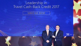 Maritime Bank: Ngân hàng có sản phẩm Thẻ tín dụng du lịch hoàn tiền tốt nhất Việt Nam 2017