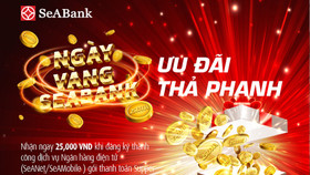 Hàng nghìn quà tặng trong Ngày vàng khuyến mại tại SeABank