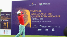 Các nghệ sĩ tranh tài ở giải đấu WAGC tại Vinpearl Golf Nam Hội An