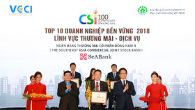 SeABank vào Top 10 Doanh nghiệp bền vững Việt Nam