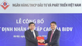 Chủ tịch Phan Đức Tú đại diện 40% vốn nhà nước tại BIDV