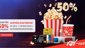 Xem phim “bom tấn” với ưu đãi hoàn tiền tới 50% từ Maritime Bank
