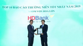 HDBank vào Top 10 Doanh nghiệp niêm yết vốn hóa lớn có Báo cáo thường niên xuất sắc nhất