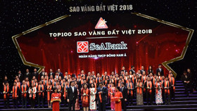 SeAbank nhận giải thưởng Sao Vàng Đất Việt 2018