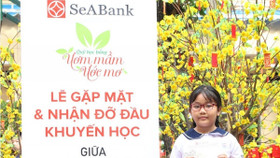 Quỹ khuyến học “Ươm mầm ước mơ" của SeABank tiếp tục hỗ trợ học bổng cho 20 cháu học sinh nghèo hiếu học