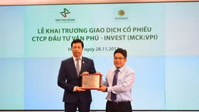 Cổ phiếu VPI tăng kịch trần 35.800 đồng/CP ngày chào sàn HNX