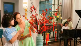 Thúy Hạnh trang hoàng tổ ấm đón tết sum vầy bên gia đình