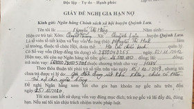 Quỳnh Lưu, tỉnh Nghệ An: Cần làm rõ 5 bộ hồ sơ “khống” xin gia hạn nợ mạo danh... "con nợ"