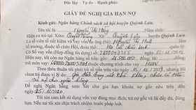 Quỳnh Lưu, tỉnh Nghệ An: Cần làm rõ 5 bộ hồ sơ “khống” xin gia hạn nợ mạo danh... "con nợ"