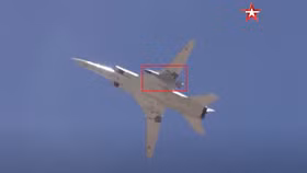 Máy bay ném bom tầm xa Tu-22M3 thực hiện bay huấn luyện trên Địa Trung Hải