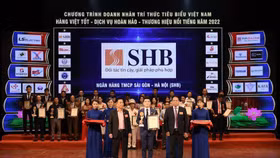 Ngân hàng SHB bội thu giải thưởng Thương hiệu uy tín năm 2022