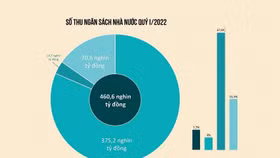 Thu ngân sách nhà nước 3 tháng ước đạt hơn 460 nghìn tỷ đồng