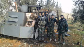 Cận cảnh công binh Syria vô hiệu hóa một xe đánh bom tự sát VBIED ở Hama