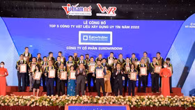 Eurowindow đứng đầu TOP 5 Công ty vật liệu xây dựng uy tín năm 2022