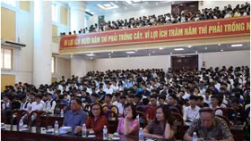 Đại học HUBT: Tuần sinh hoạt công dân sinh viên K24