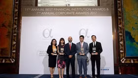 SHB tiếp tục được vinh danh là ngân hàng SME tốt nhất Việt Nam 2017