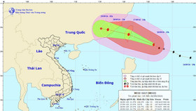 Bão giật cấp 17 hướng vào đông bắc Biển Đông
