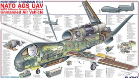 Cận cảnh máy bay không người lái Global Hawk của Mỹ bị tên lửa BUK-2 Iran bắn hạ