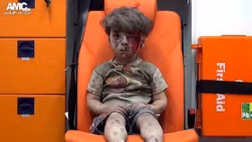 Hình ảnh cậu bé Syria gây thương cảm