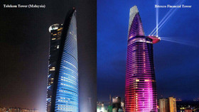 Tháp Telekom Tower ở Malaysia được cho là na ná tháp Bitexco Financial Tower ở Sài Gòn