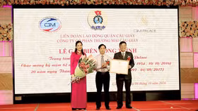 Gắn biển công trình Trung tâm tổ chức sự kiện và tiệc cưới CTM Place chào mừng ngày giải phóng Thủ đô