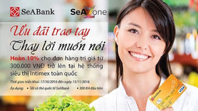 Ưu đãi giảm 10% cho chủ thẻ SeABank