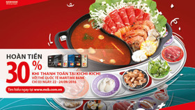 Thoả thích ăn lẩu Kichi-Kichi, hoàn tiền 30%