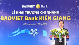 Baoviet Bank mở chi nhánh tại Kiên Giang