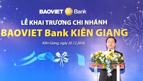 Baoviet Bank mở chi nhánh tại Kiên Giang