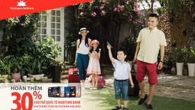 Ưu đãi gần 40% giá vé máy bay cho chủ thẻ Maritime Bank