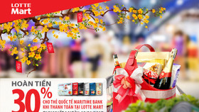 Hoàn tiền 30% tại LOTTE Mart cho chủ thẻ Maritime Bank