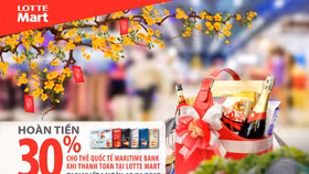 Hoàn tiền 30% tại LOTTE Mart cho chủ thẻ Maritime Bank