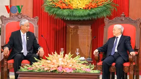 Tổng Bí thư Nguyễn Phú Trọng tiếp Tổng thống Myanmar