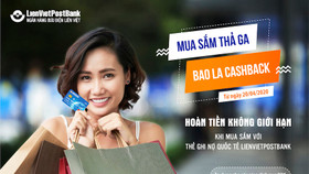 Hoàn tiền không giới hạn với Thẻ ghi nợ quốc tế LienVietPostBank