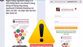 Cảnh giác trước tin nhắn mạo danh ngân hàng ''tặng quà lì xì'' năm mới