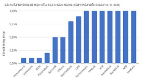 Nhiều ngân hàng niêm yết mức lãi suất không kỳ hạn kịch trần
