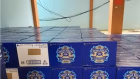 Công an tỉnh Long An liên tiếp bắt giữ 3 ô tô tải vận chuyển hàng lậu