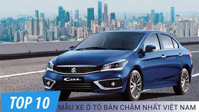 Top 10 ô tô bán chậm nhất tháng 3/2023: Dẫn đầu vẫn là gương mặt Suzuki Ciaz thân quen