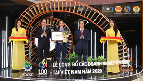 SCG được vinh danh trong TOP 100 doanh nghiệp bền vững nhất Việt Nam 2020