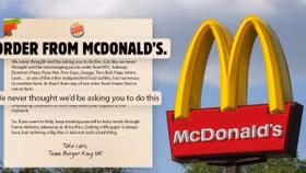 Burger King lại "cà khịa" khi muốn khách hàng đặt hàng từ... McDonald’s?